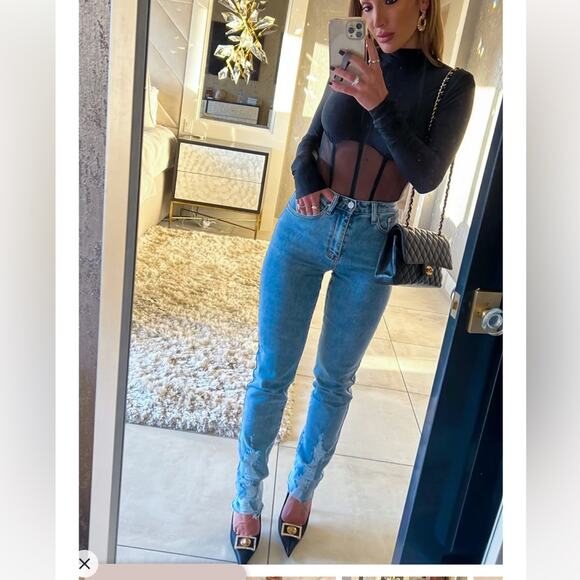 ByEgries Sloane Bodysuit Black Size Small NWT - Picture 1 of 11